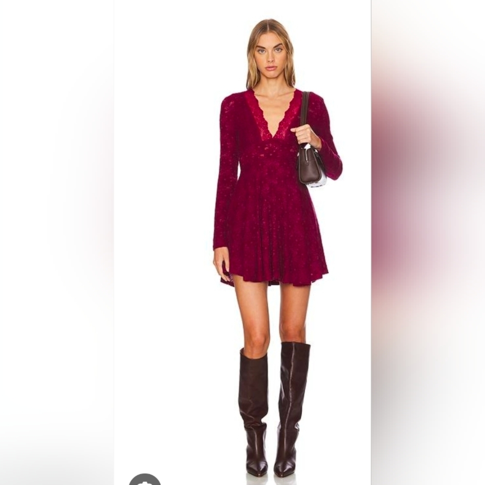 Free PeopleWomen's Red All Yours Mini Dress